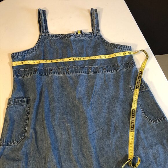 Sunshine Apparel Denim Sleeveless Romper Dress, Size 2X - Picture 5 of 10